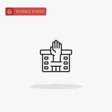 Simge vektörü oluşturuluyor. Sunum için ikon oluşturuluyor.