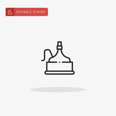 Bira ikonu vektörü. Sunum için bira ikonu.