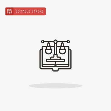 Kitap ikonu vektörü. Sunum için kitap simgesi.