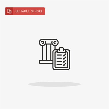 Pano simge vektörü. Sunum için pano simgesi.