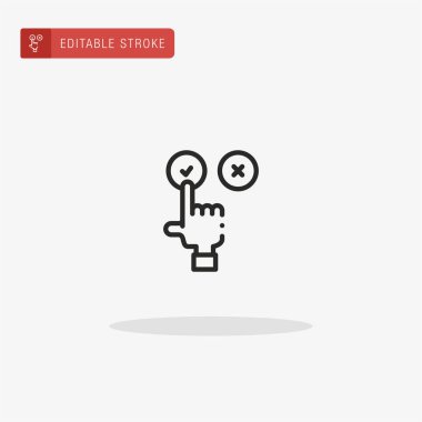 Beğeni simgesi vektörü. Sunum için derecelendirme simgesi.