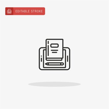 Tablet simge vektörü. Sunum için tablet simgesi.