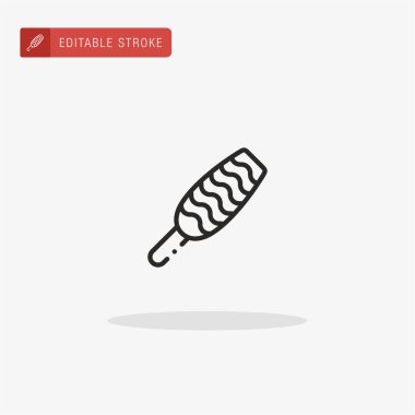 Padle ikon vektörü. Sunum için Padle simgesi.