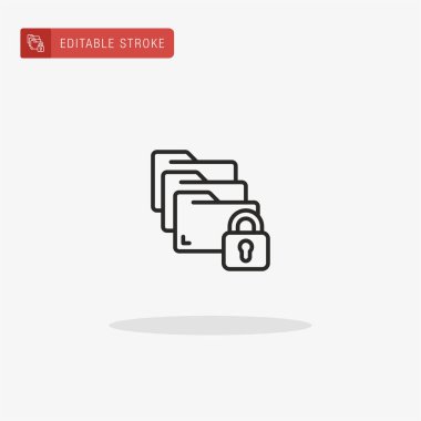 Dizin simgesi vektörü. Sunum için dizin simgesi.