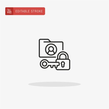 Dizin simgesi vektörü. Sunum için dizin simgesi.