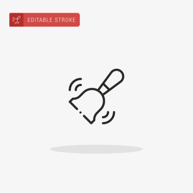 Çan simgesi vektörü. Sunum için çan simgesi.