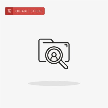 Dizin simgesi vektörü. Sunum için dizin simgesi.