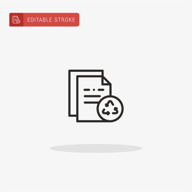 Dosya simgesi vektörü. Sunum için dosya simgesi.