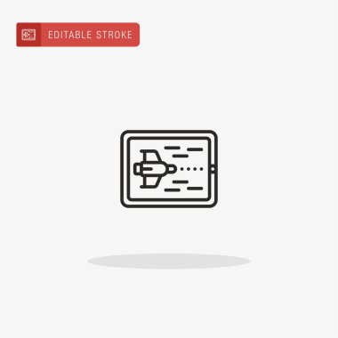 Tablet simge vektörü. Sunum için tablet simgesi.