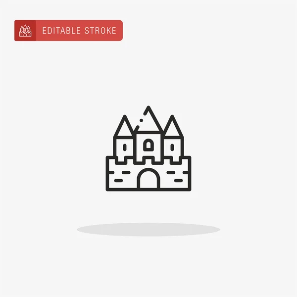 Castle Icon Vector Castle Icon Presentation — Stock Vector