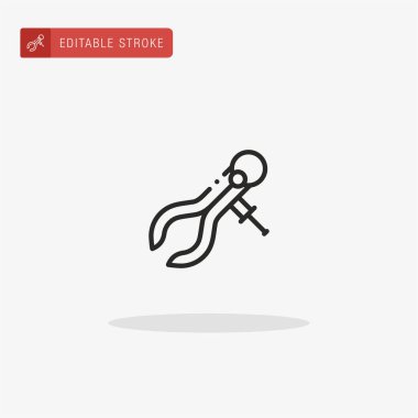 Kaliper simge vektörü. Sunum için Caliper simgesi.