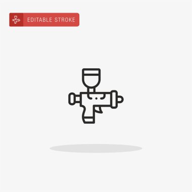 Sprey Silah ikon vektörü. Sunum için Sprey Silah simgesi.