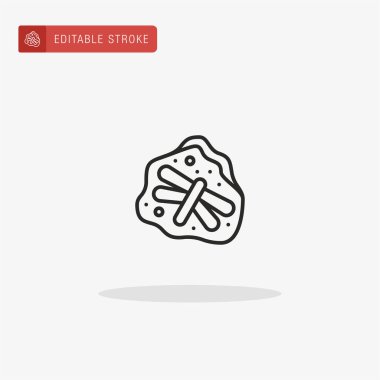 Böcek simgesi vektörü. Sunum için hata simgesi.