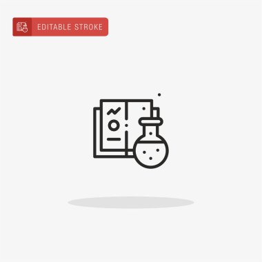 Zehirli ikon vektörü. Sunum için zehir simgesi.