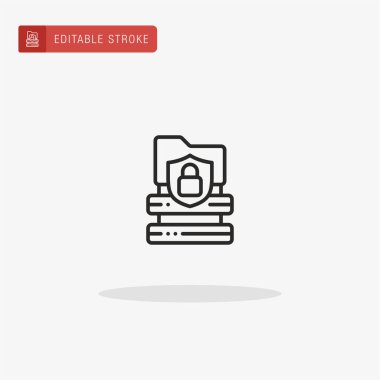 Sunucu simgesi vektörü. Sunum için sunucu simgesi.