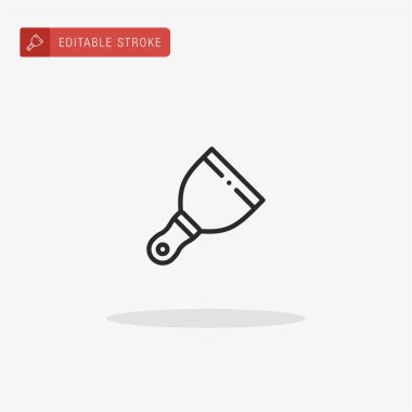 Macun Bıçağı ikon vektörü. Sunum için Macun Bıçağı simgesi.