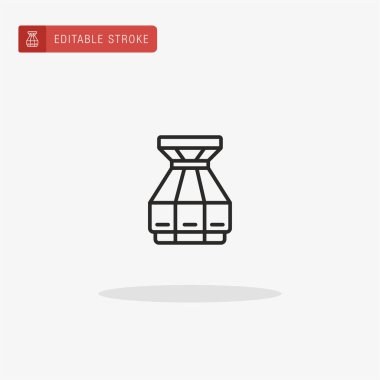 Makine simgesi vektörü. Sunum için makine simgesi.