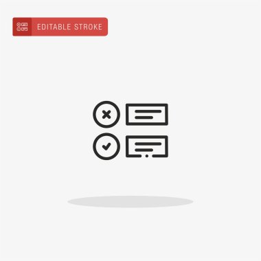 Beğeni simgesi vektörü. Sunum için derecelendirme simgesi.