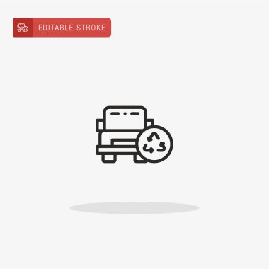 Araba ikonu vektörü. Sunum için araba simgesi.