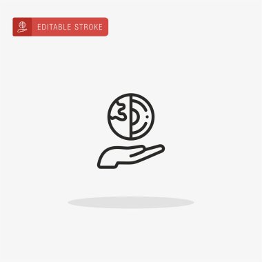 Jeoloji ikon vektörü. Sunum için jeoloji simgesi.