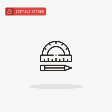 Taşıyıcı simge vektörü. Sunum için açılır simge.