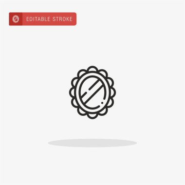 Sihirli Ayna ikonu vektörü. Sunum için Sihirli Ayna simgesi.