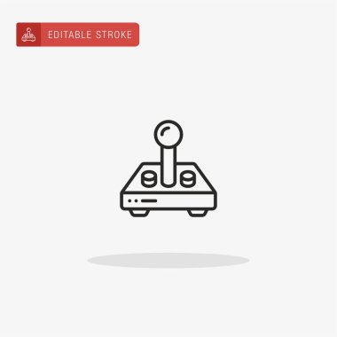 Joystick ikon vektörü. Sunum için Joystick simgesi.