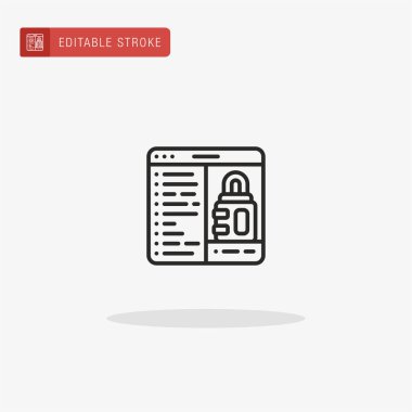 Simge vektörü programlanıyor. Sunum için programlama simgesi.