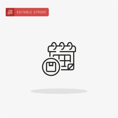 Takvim simgesi vektörü. Sunum için takvim simgesi.