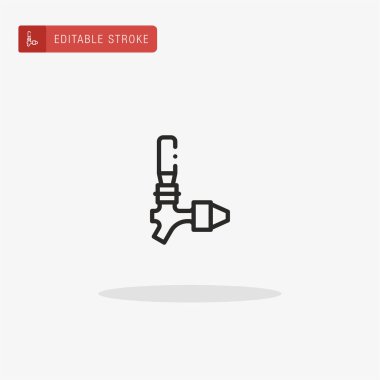 Bira Tap ikon vektörü. Sunum için Bira Tap simgesi.