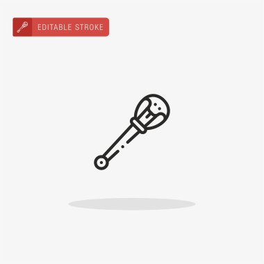 Asa ikon vektörü. Sunum için asa simgesi.