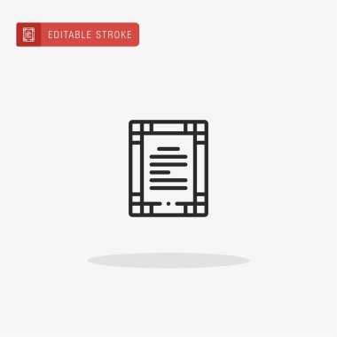 Anayasa ikon vektörü. Sunum için anayasa simgesi.