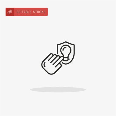 El simgesi vektörü. Sunum için el simgesi.