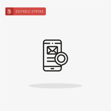 Posta simgesi vektörü. Sunum için e- posta simgesi.