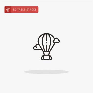 Sıcak Hava Balonu ikon vektörü. Sunum için Sıcak Hava Balonu simgesi.