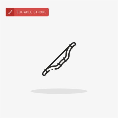 Baş simge vektörü. Sunum için yay simgesi.