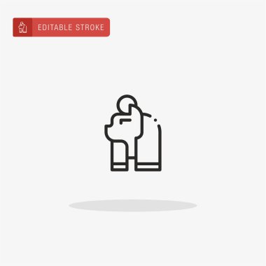 Bastet simge vektörü. Sunum için Bastet simgesi.