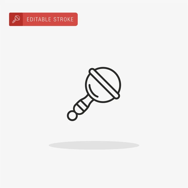 Rattle Icon Vector 발표를 롤러코스터 — 스톡 벡터