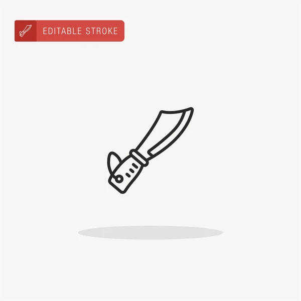 Vektor Ikony Nože Ikona Nože Pro Prezentaci — Stockový vektor