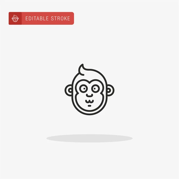 Εικονίδιο Μαϊμού Διάνυσμα Εικονίδιο Πιθήκου Για Παρουσίαση — Διανυσματικό Αρχείο
