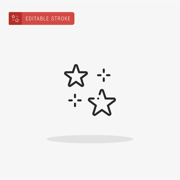 Star icon vector. Star icon for presentation.