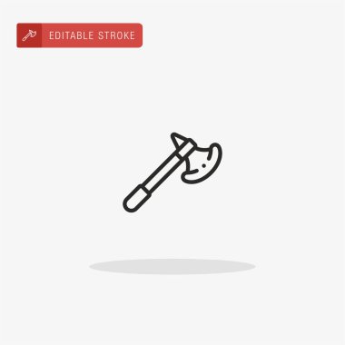 Axe simge vektörü. Sunum için balta simgesi.