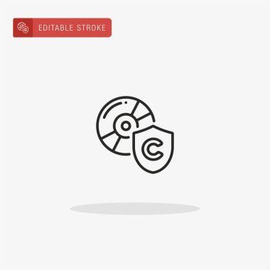 Disk simgesi vektörü. Sunum için disk simgesi.