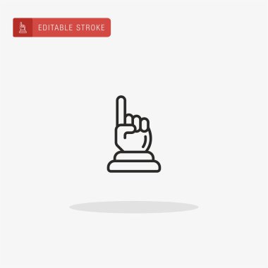 El simgesi vektörü. Sunum için el simgesi.