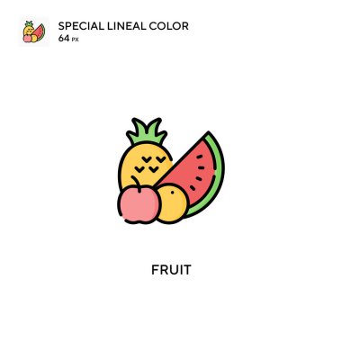 Meyve Basit vektör simgesi. İş projeniz için meyve simgeleri