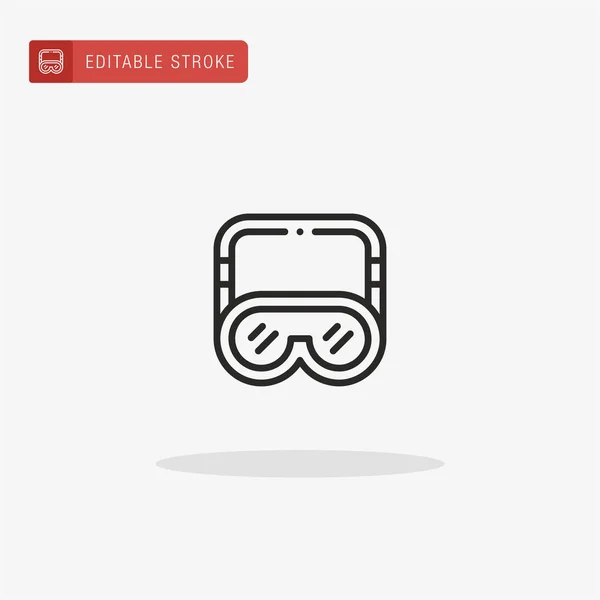 Vetor Ícones Óculos Ícone Óculos Para Apresentação — Vetor de Stock