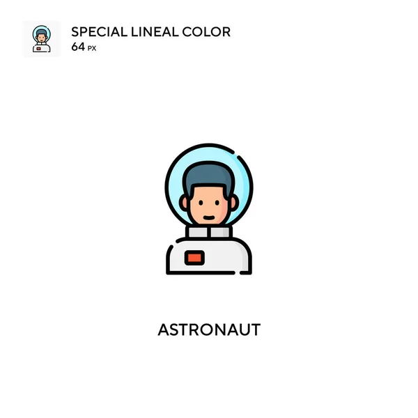 Astronaute Simple Icône Vectorielle Icônes Astronautes Pour Votre Projet Entreprise — Image vectorielle