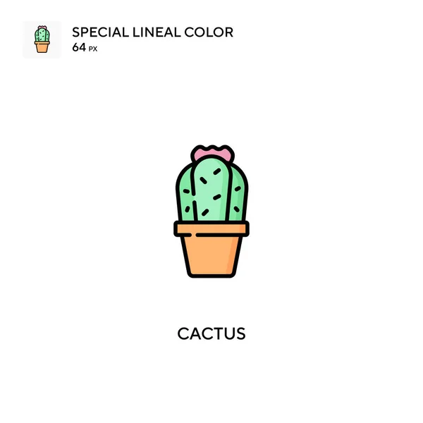 Cactus Ícone Vetorial Simples Ícones Cacto Para Seu Projeto Negócio — Vetor de Stock