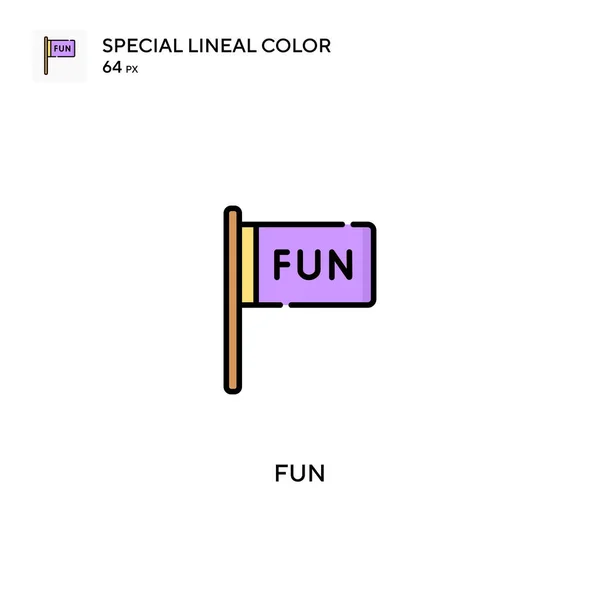 Fun Icône Vectorielle Simple Icônes Amusantes Pour Votre Projet Entreprise — Image vectorielle