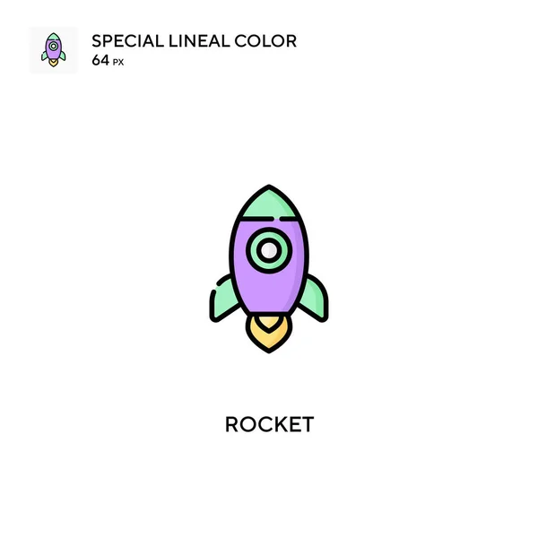 Rocket Icône Vectorielle Simple Icônes Fusée Pour Votre Projet Entreprise — Image vectorielle